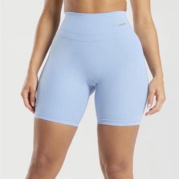 Gymshark Whitney Mesh Shorts- Light Blue - Picture 1 of 5
